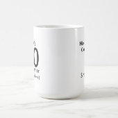 Der versteckte Semicolon Kaffeetasse (Mittel)