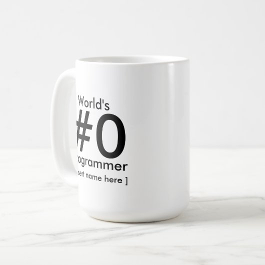 Der versteckte Semicolon Kaffeetasse (Vorderseite Links)