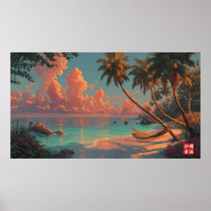 Der versteckte Strand Poster