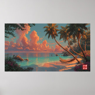 Der versteckte Strand Poster