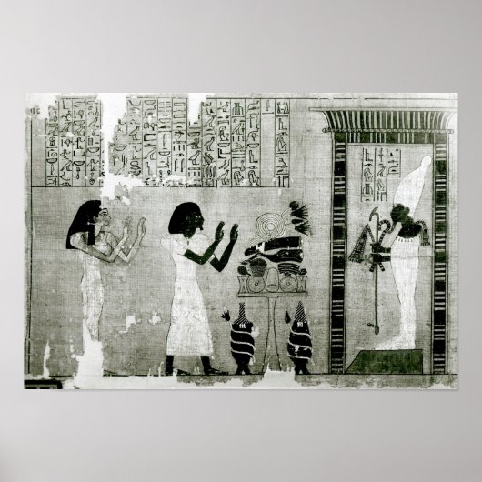 Der Verstorbene in Begleitung seiner Schwester Poster (Vorne)