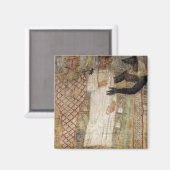 Der Verstorbene und seine Mumie unter Anubis-Schut Magnet (Vorderseite/Rückseite)