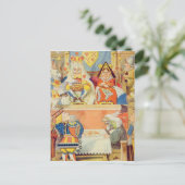 Der Versuch des Schurken der Herzen Postkarte (Stehend Vorderseite)