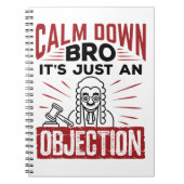 Der Versuch, sich zu beruhigen, ist nur ein Einwan Notizblock (Vorderseite)