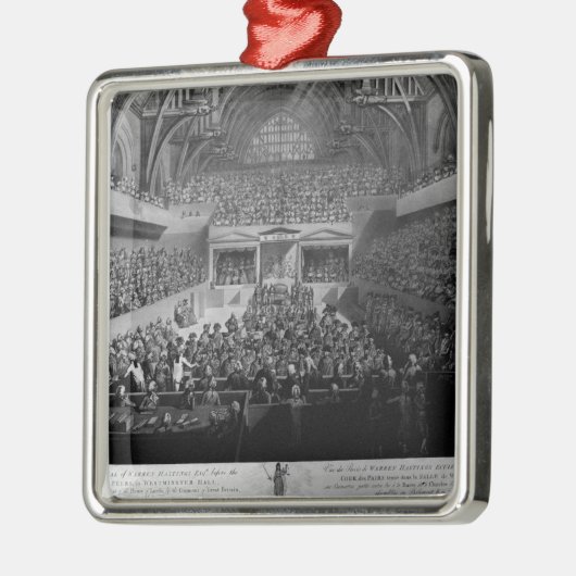 Der Versuch von Waren Hastings Silbernes Ornament (Links)