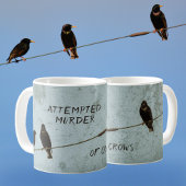 Der versuchte Mord an Krähen Humorvolles Mysterium Kaffeetasse