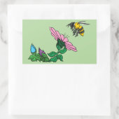 Der Verteidiger-Aufkleber Rechteckiger Aufkleber (Tasche)