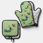 Der Verteidiger Ofenhandschuh & Topflappen-Set (Vorderseite/Rückseite)