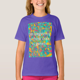 der verwaiste schwarze Zitatanfang, zum verrücktes T-Shirt