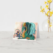 Der verwöhnte Drache Karte (Gelbe Blume)