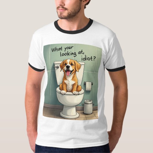 Der verwöhnte Hund T-Shirt (Vorderseite)