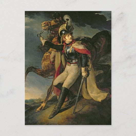 Der verwundete Cuirassier 1814 Postkarte (Vorderseite)
