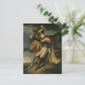 Der verwundete Cuirassier 1814 Postkarte (Stehend Vorderseite)
