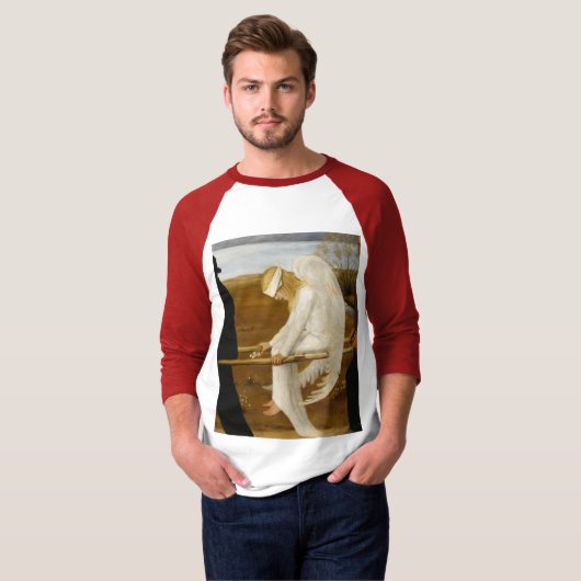 Der verwundete Engel, 1903 von Hugo Simberg T-Shirt (Vorne ganz)