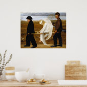 Der verwundete Engel mit Malerei Hugo Simberg, 190 Poster (Küche)