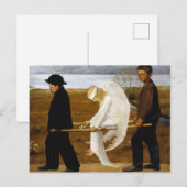 Der verwundete Engel mit Malerei Hugo Simberg, 190 Postkarte (Vorne/Hinten)