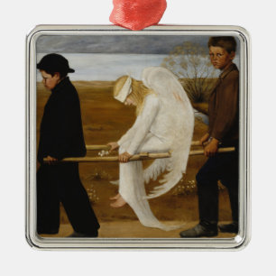 Der verwundete Engel Ornament Aus Metall