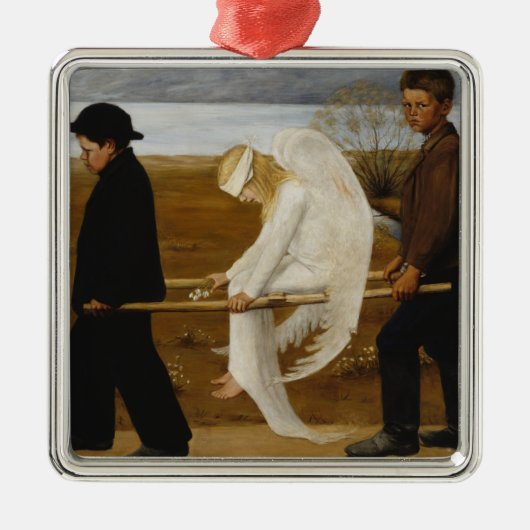 Der verwundete Engel Ornament Aus Metall (Vorne)