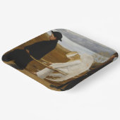 Der verwundete Engel Pappteller (Gewinkelt)