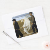 Der verwundete Engel Quadratischer Aufkleber (Umschlag)