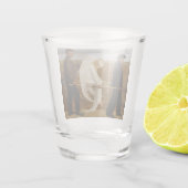 Der verwundete Engel Schnapsglas (Rückseite)