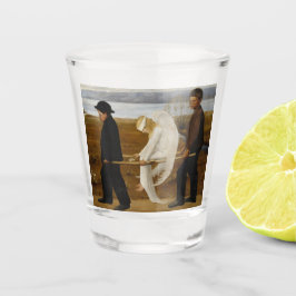 Der verwundete Engel Schnapsglas