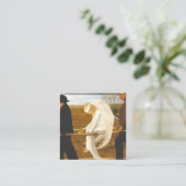 Der verwundete Engel von Hugo Simberg 1903 Quadratische Visitenkarte (Stehend Vorderseite)