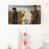 Der verwundete Engel (von Hugo Simberg) Banner (Insitu)