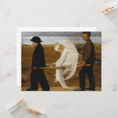 Der verwundete Engel (von Hugo Simberg) Karte (Vorderseite/Rückseite Beispiel)