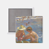 Der verwundete Fuß, Joachin Sorolla Magnet (Vorderseite/Rückseite)