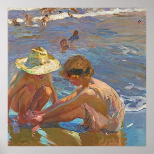 Der verwundete Fuß, Joachin Sorolla Poster (Vorne)