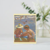 Der verwundete Fuß, Joachin Sorolla Postkarte (Stehend Vorderseite)