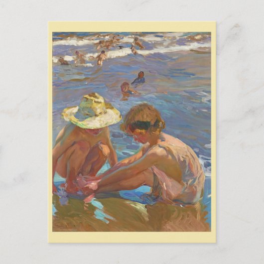 Der verwundete Fuß, Joachin Sorolla Postkarte (Vorderseite)