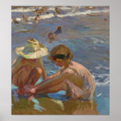 Der verwundete Fuß | Joaquín Sorolla Poster (Vorne)