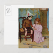 Der verwundete Ritter Postkarte (Vorne/Hinten)