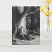 Der Verzauberer Merlin und die Fee Vivien Karte (Gelbe Blume)