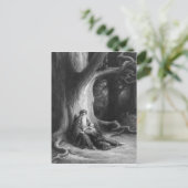 Der Verzauberer Merlin und die Fee Vivien Postkarte (Stehend Vorderseite)