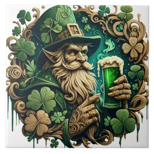 Der verzauberte Abend von Ale a Leprechauns Toast Fliese (Vorderseite)