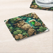 Der verzauberte Abend von Ale a Leprechauns Toast Rechteckiger Pappuntersetzer (angewinkelt)