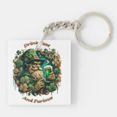 Der verzauberte Abend von Ale a Leprechauns Toast Schlüsselanhänger (Rückseite)