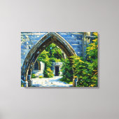 Der verzauberte Archäologische Garten Leinwanddruck (Vorderseite)