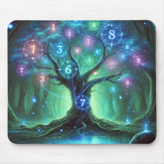 Der verzauberte Baum des Lebens Mousepad (Vorne)