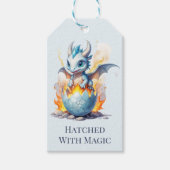 Der verzauberte Blaudrache des Hatchling Geschenkanhänger (Vorderseite)