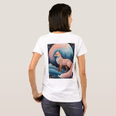 "Der verzauberte Ember-Fuchs" T-Shirt (Schwarz voll)