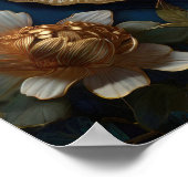 Der verzauberte Flutter - digitale Schmetterlingsk Poster (Ecke)