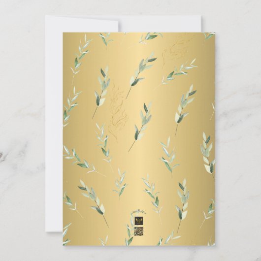 Der verzauberte Garten: Einladung zur Brautdusche (Rückseite)