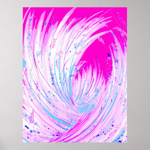 Der verzauberte Garten - Rosa Horizont Poster