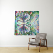 Der verzauberte Garten: Schwäne des Splendors Wandteppich (Beispiel (Horizontal))