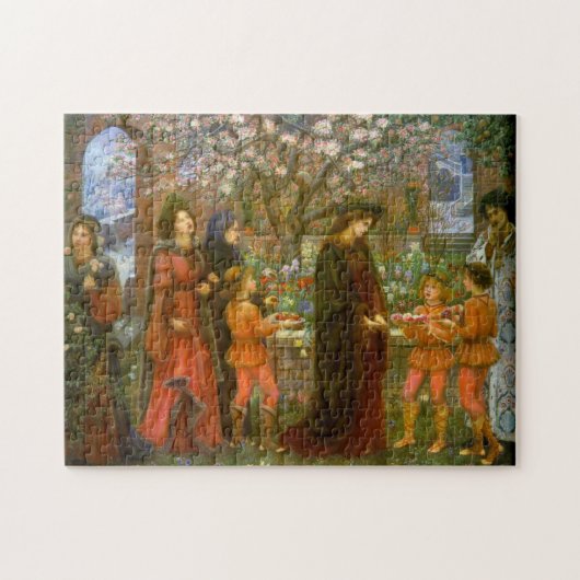 Der verzauberte Garten von Maria Spartali Stillman Puzzle (Horizontal)