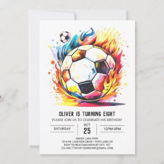 Der verzauberte Geburtstag der Fußballkinder Einladung